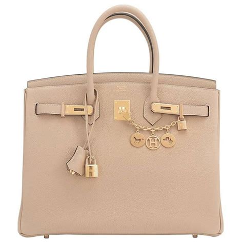 hermes trench beige birkin|Hermes Trench 35cm Togo Beige Gold Hardware Birkin Bag.